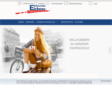 Tablet Screenshot of eichner-fahrschule.de